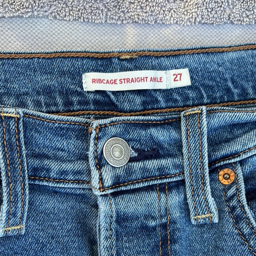 Levi's Blue straight Jeans- button fly